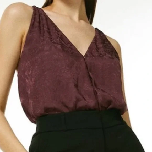 Jacquard Satin Halterneck bodysuit - Picture 2 of 2